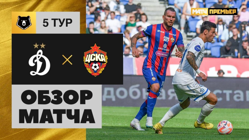 Динамо &mdash; ЦСКА. Голы и лучшие моменты